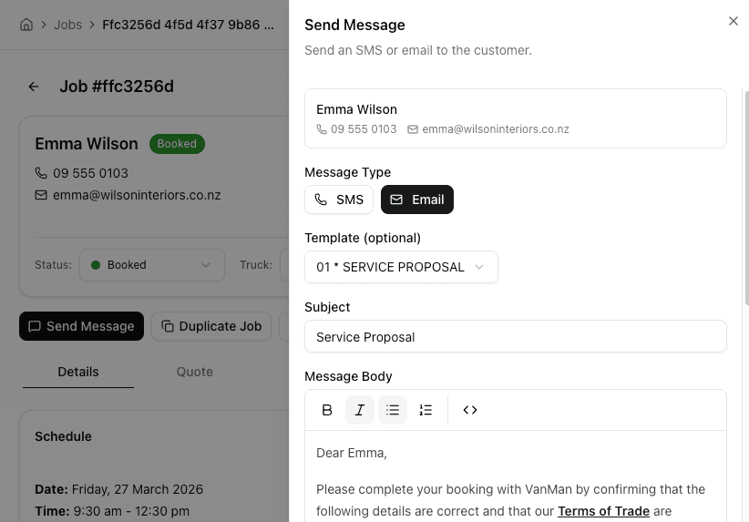 Customer Communications
