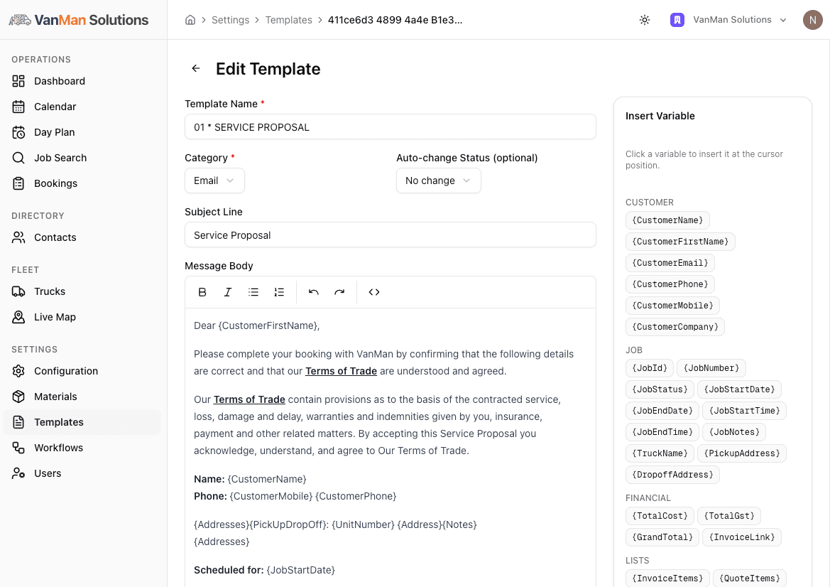 Customer Communications