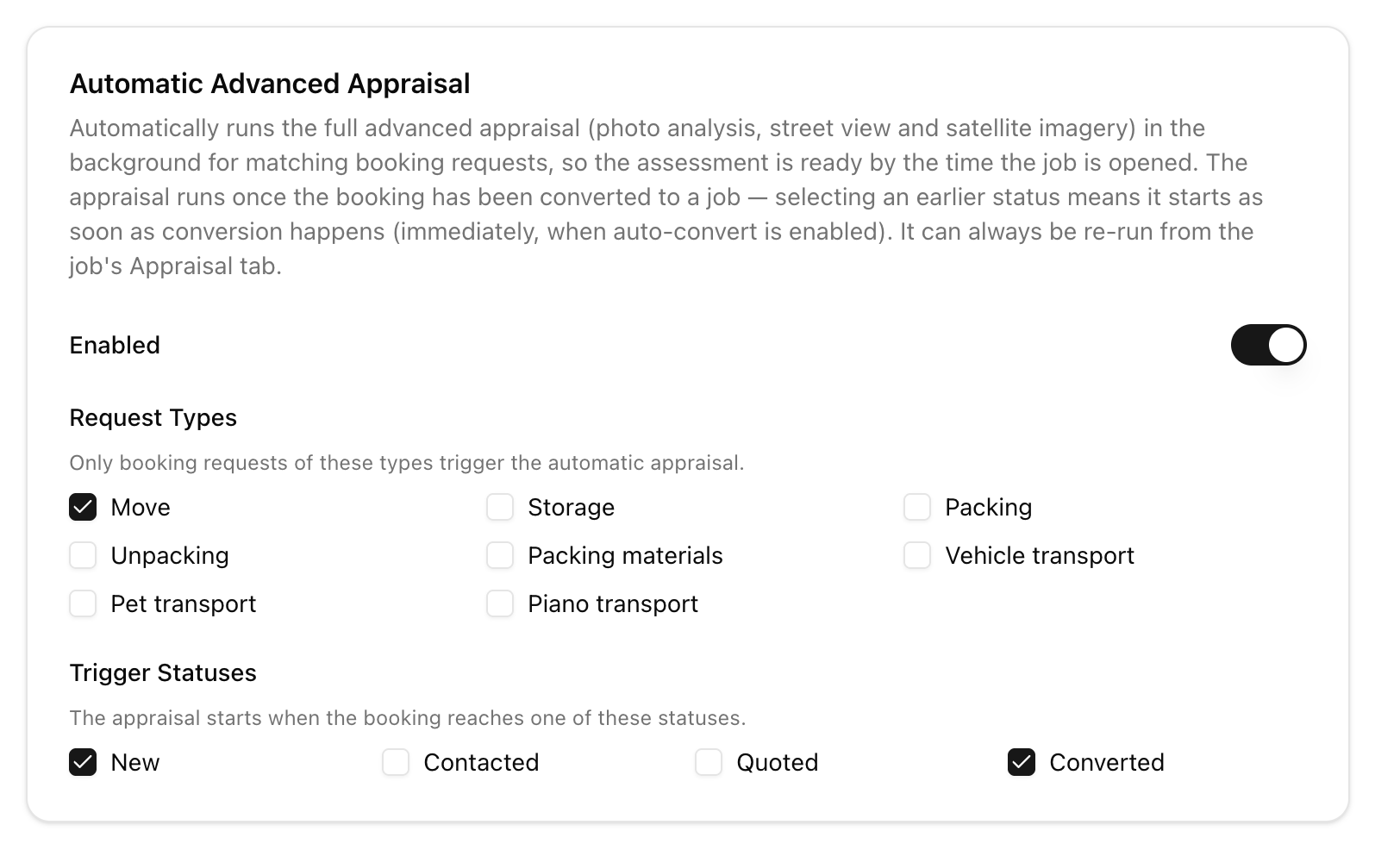 An estimate, drafted before you start